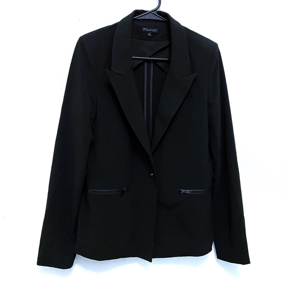 Stella Luce Black Blazer Jacket Size Medium